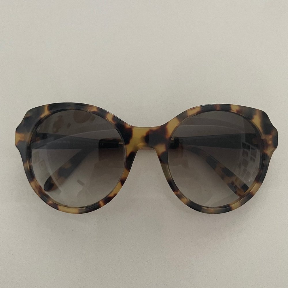 Like New Miu Miu Cat Eye Tortoiseshell Sunglasses